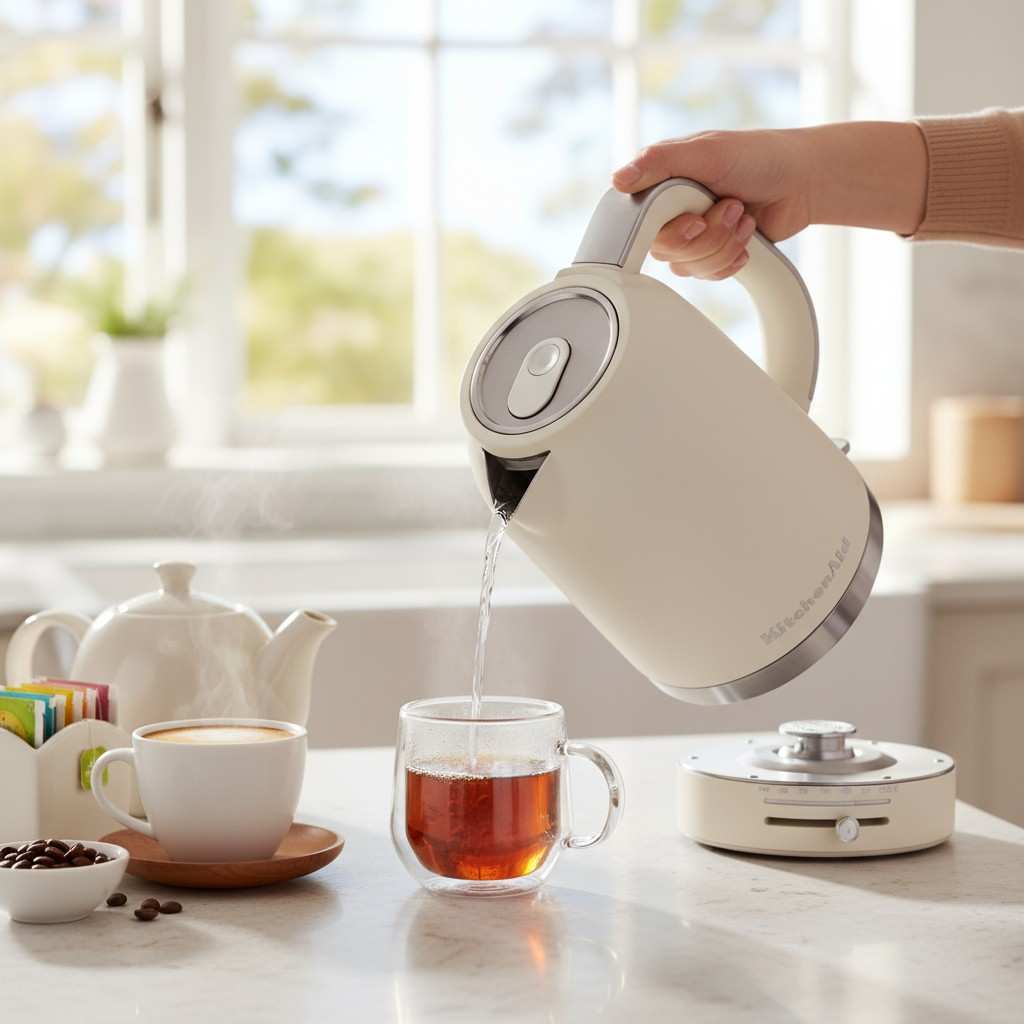 tchenAid 1.7L Electric Kettle: Quiet, Variable Temperature, & Automatic Shut-Off - Image 2